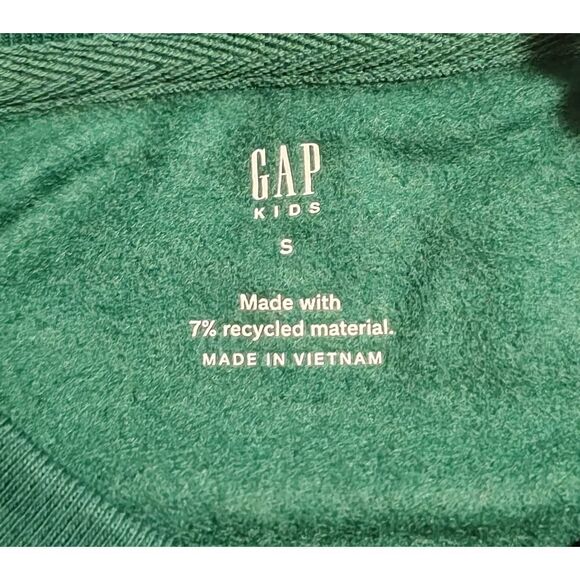 Gap Kids Sweatshirt NWT Crew neck Ivan Green Size Small (6-7) - Picture 7 of 9